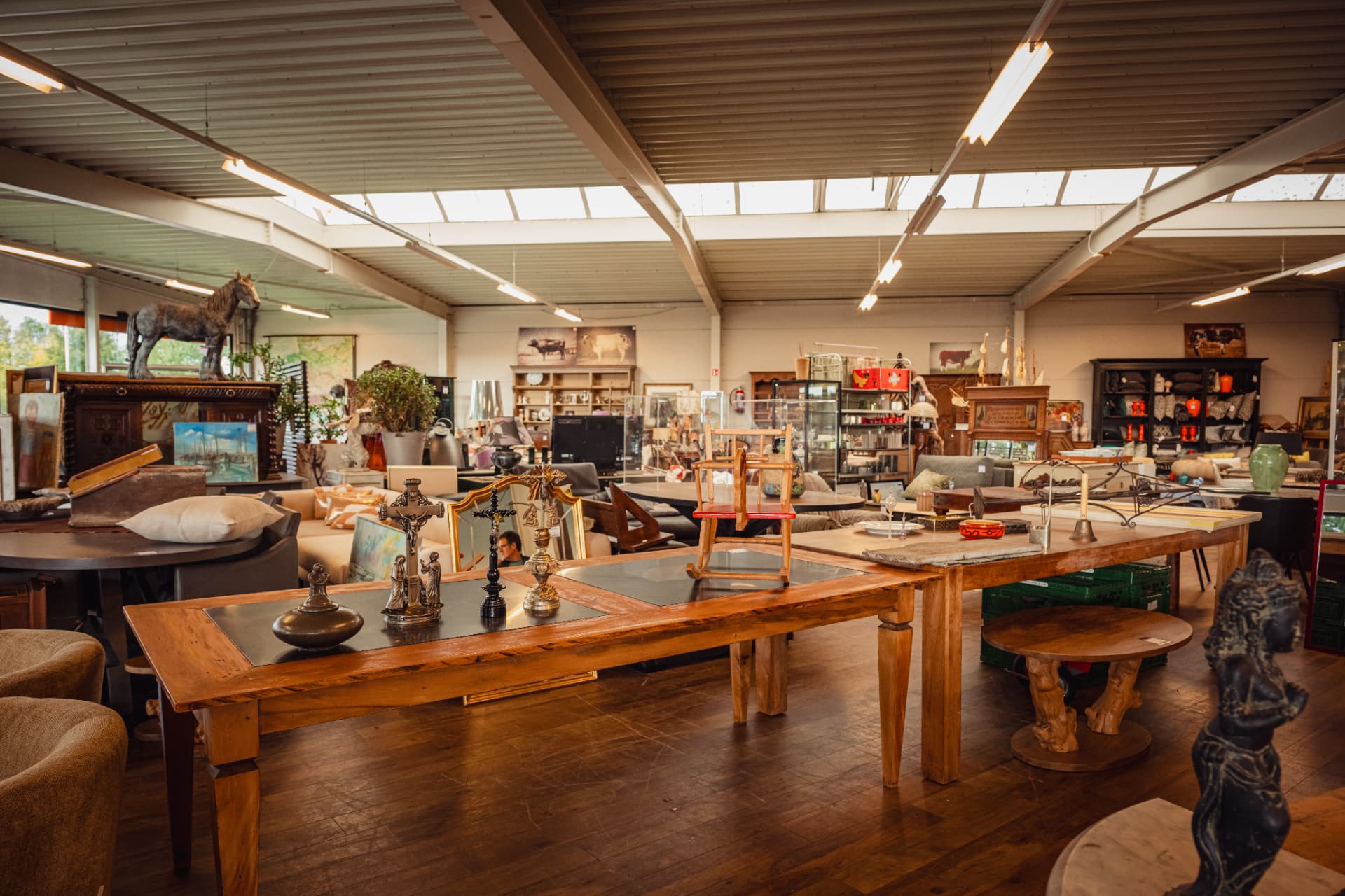 Overzicht van de winkel van ODEPOT met het wisselende aanbod
